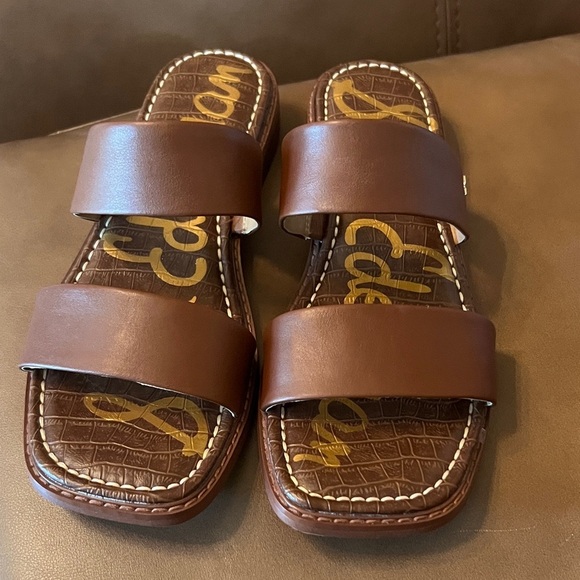 Sam Edelman Shoes - Sam Edelman Chocolate Brown Slide Sandals Size 8-8.5